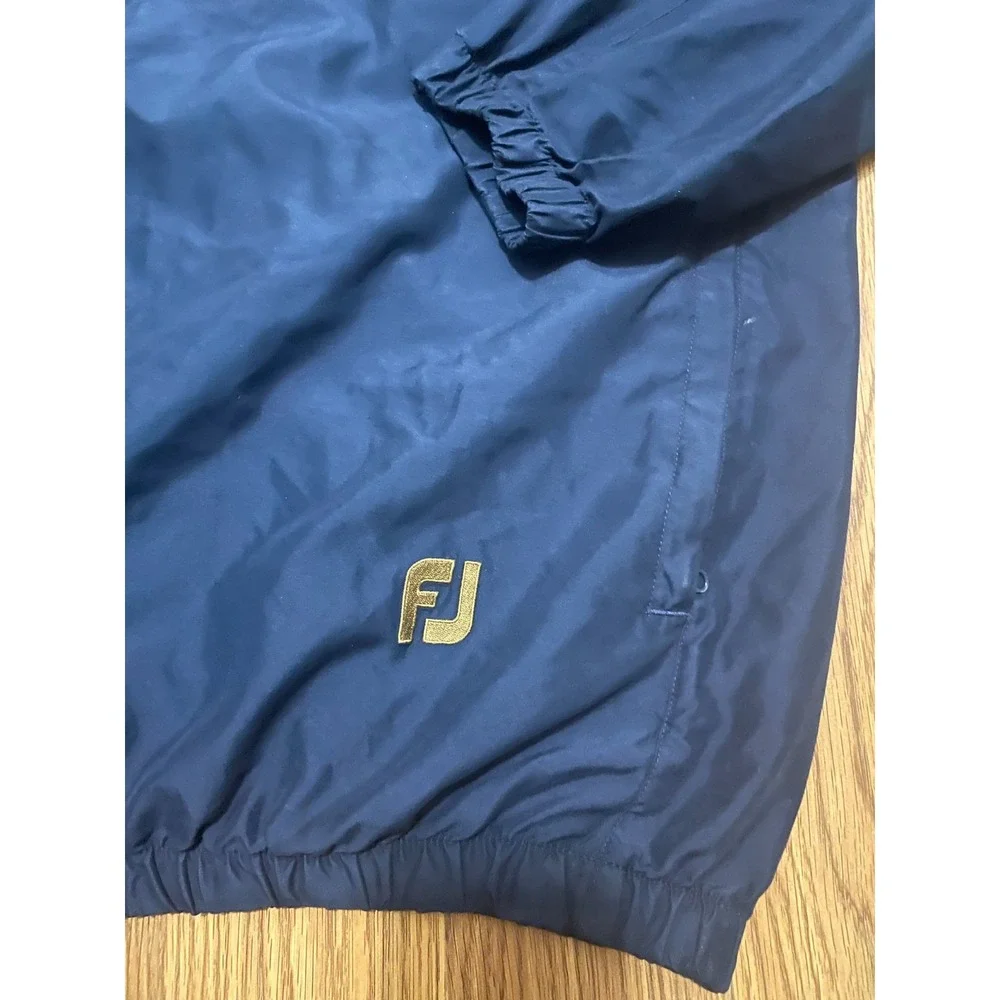 FootJoy Pullover Mens Extra Large Windbreaker Golf V Neck Navy St Thomas USVI